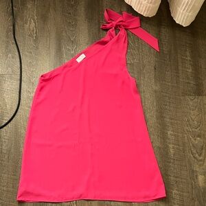 Pink Lily  One-Shoulder Women's Dress